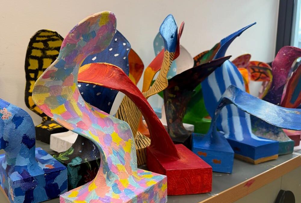 In the art room…